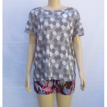 Blusa feminina com estampas-tamanho-G-Cód-80PM